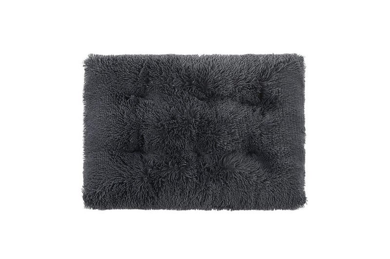 55x40cm Pet Warm Pad Dog Bed Pad Pet Plush Mat Cat Bed Pad Fluffy Dog Bed Black Carousel 2