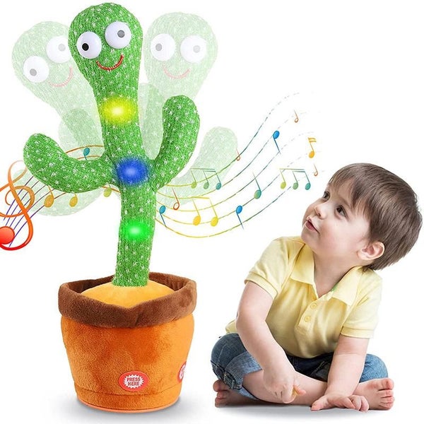 Dancing Cactus Toys Plush Singing Cactus Toy Home Decor Children Playing Toy Carousel 1