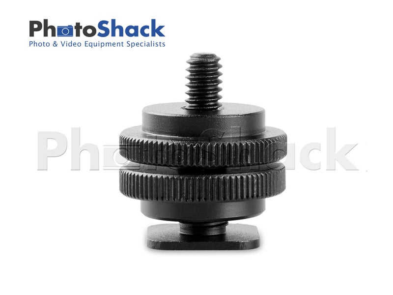 Cold Shoe Adapter with 3/8" to 1/4" thread Carousel 1