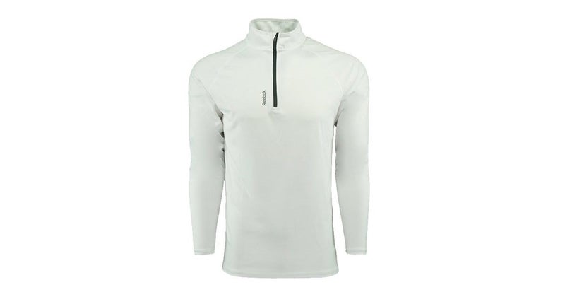 REEBOK MEN'S PLAY DRY 1/4 ZIP JACKET (WHITE SIZE S) Carousel 1