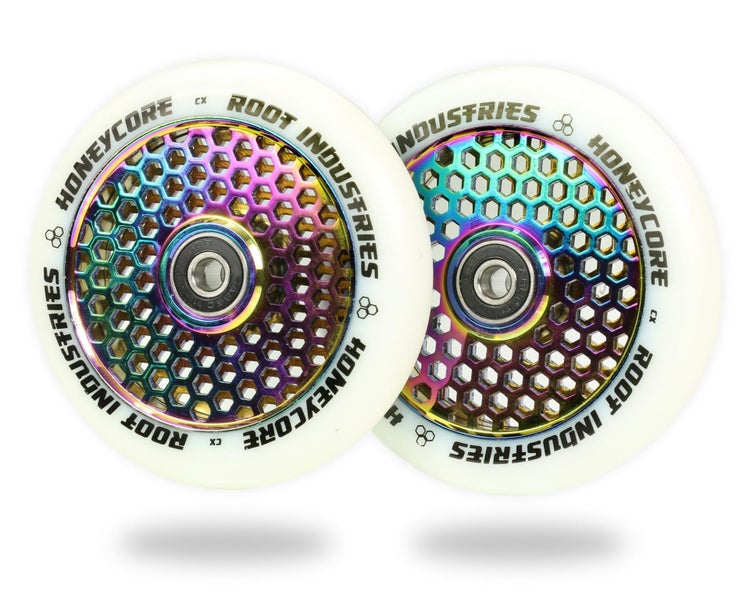 ROOT 110MM HONEYCORE WHEELS - WHITE / ROCKET FUEL 2 PACK Carousel 1