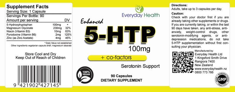 5-HTP 90 capsules. Griffonia Simplicifolia 5htp Carousel 2