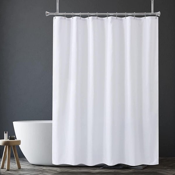 Shower Curtain Liner, Fabric Shower Liner, 2-in-1 Bathroom Shower 180*180cm Carousel 1