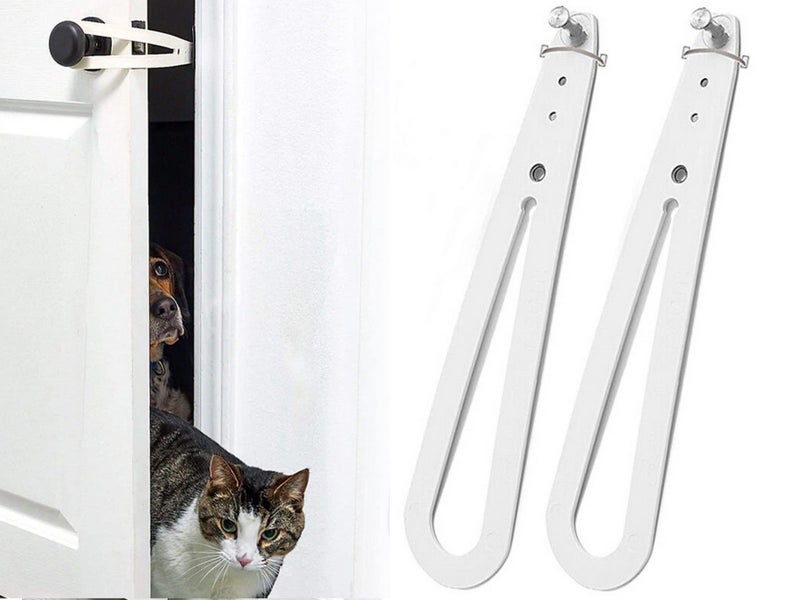 2 X Child Proof Door Lock Cat Door Holder Pet Door Latch Door Latch Strap Carousel 1