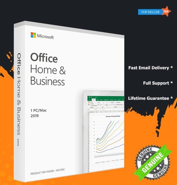 Microsoft Office 2019 Home and Business Word Excel Powerpoint Outlook MAC/PC Carousel 1