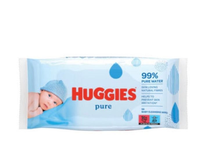 Huggies Baby Wipes Pure 56 pack Carousel 1