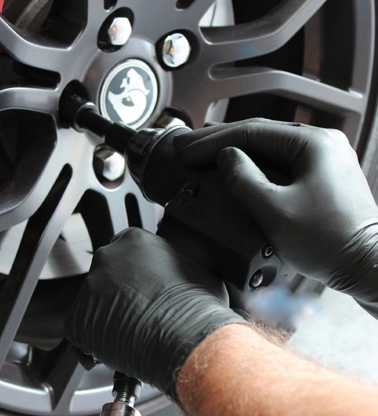 TGC Black Nitrile Disposable Gloves Carousel 4