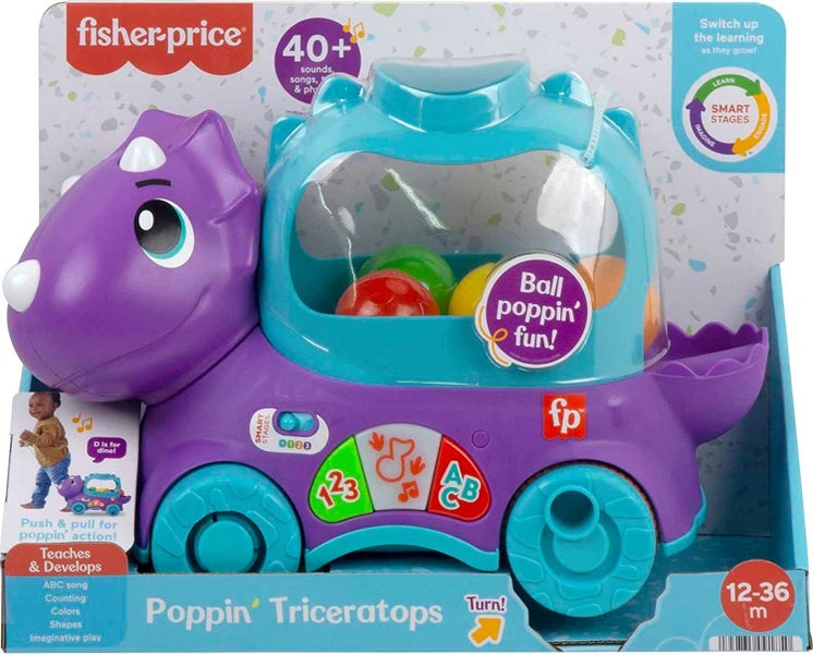 Fisher Price: Poppin' Triceratops - Popper Pull-Toy Carousel 5