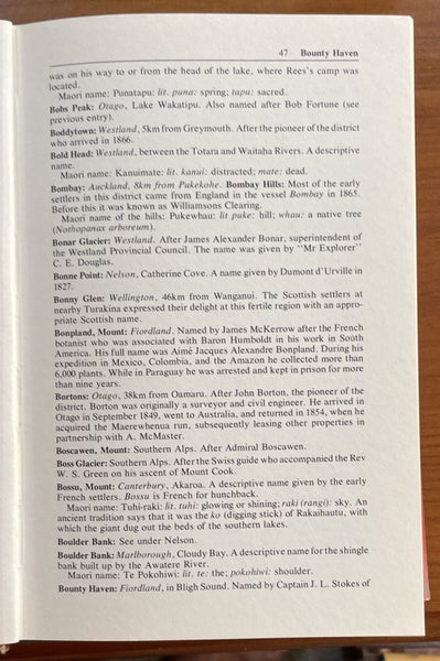 Place Names of New Zealand by A.W. Reed (HB) Carousel 4