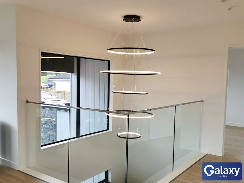 P337-Black*5-2M LED Pendant Light Carousel 1