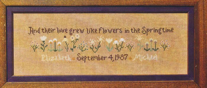 Bent Creek Pattern - Flowers in the Springtime Carousel 1