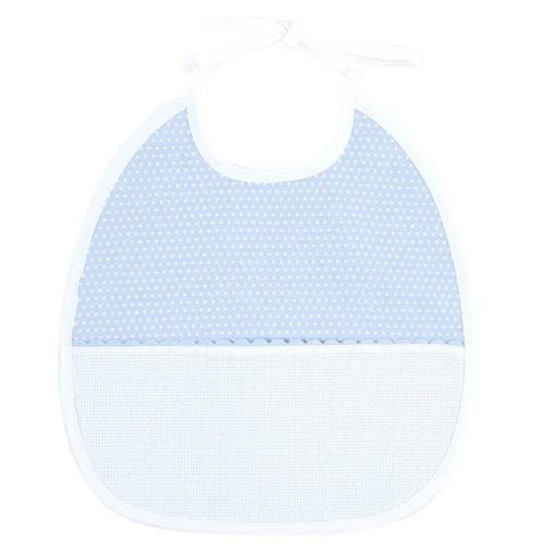DMC 6 Months Bib Blue Dots Carousel 1