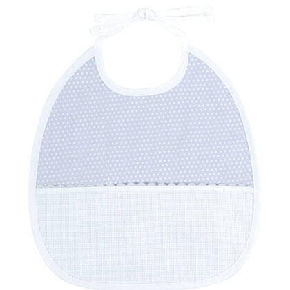 DMC 6 Months Bib Grey Dots Carousel 1