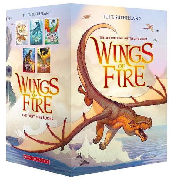 Wings of Fire The Dragonet Prophecy (Box set) by Tui T. Sutherland - Paperback Carousel 1