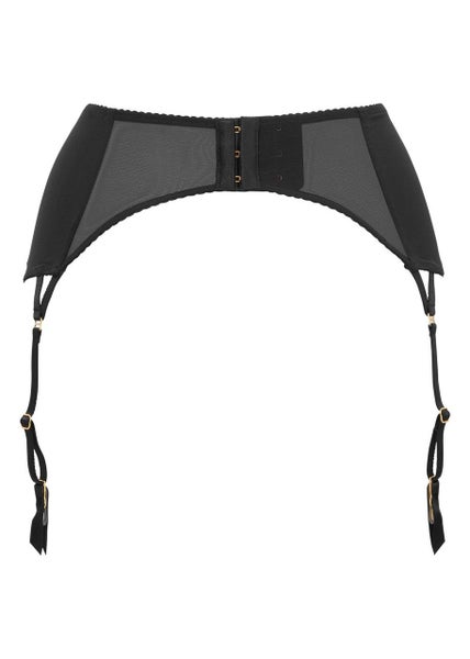 Gossard Shadow Mesh 19202 Deep Suspender Belt Black Grey (BGY) CS Carousel 6
