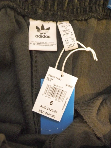 Adidas Velour high rise waist track pants joggers cotton womens XS NEW NWT Carousel 7