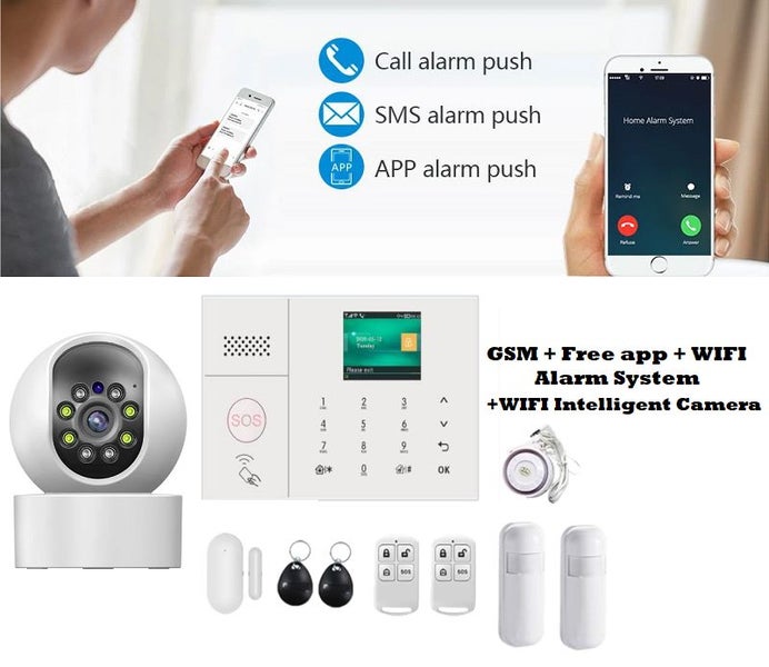 Wireless GSM WIFI FREE APP Alarm System 4G WiFi GSM Carousel 1