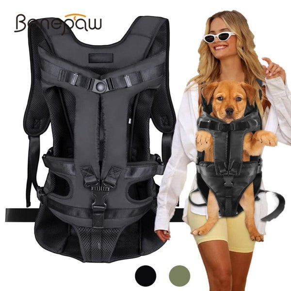 Adjustable Front Facing Hands-free Safety Dog Carrier Travel Backpack for Sma... Carousel 2