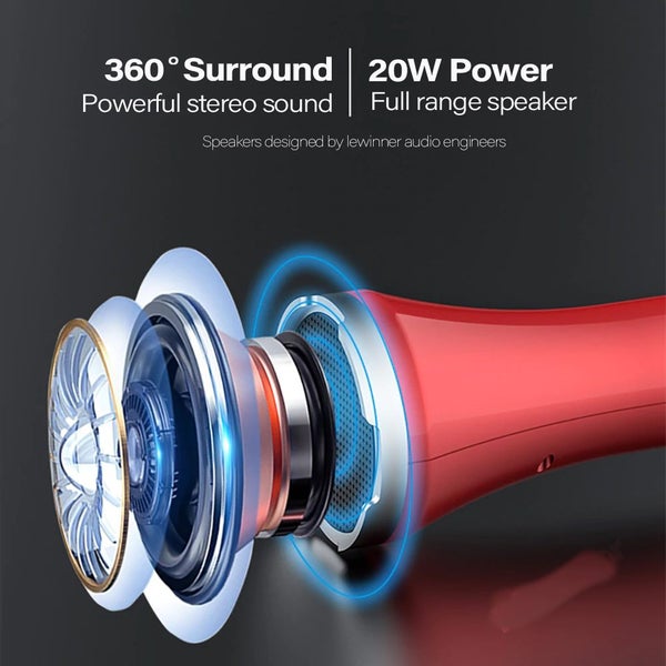 SingMasters SM30 Portable CarPool Bluetooth Karaoke Wireless Microphone Speaker Carousel 2