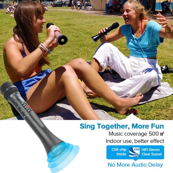 SingMasters SM30 Portable CarPool Bluetooth Karaoke Wireless Microphone Speaker Carousel 6