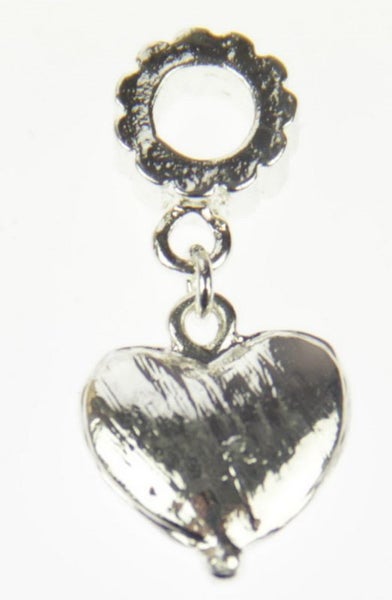 Cherish Beads - Metal - Heart Charm 5/Pk Carousel 1