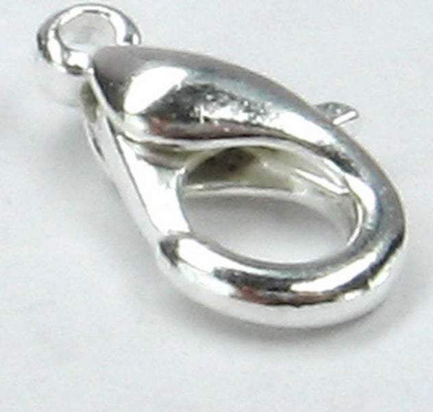 Findings - Connectors &Bails - 14x7.5mm Oyster Clasp30pc Silv - Set of 2 Carousel 1