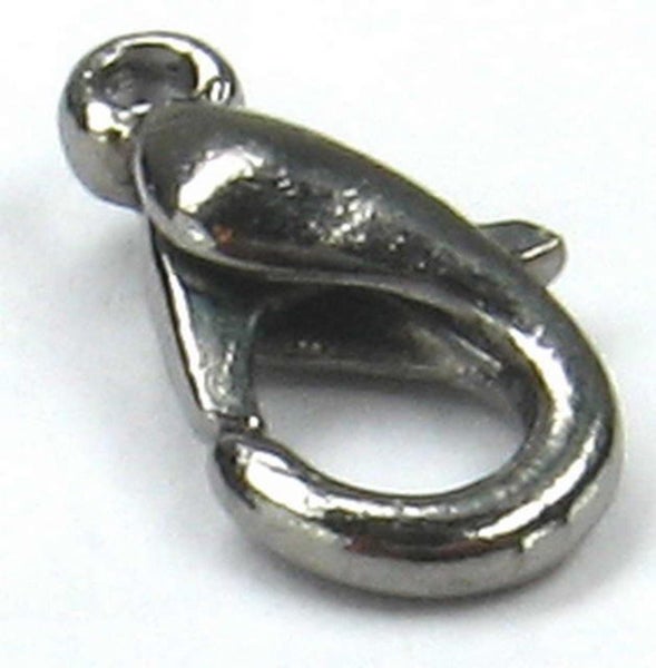 Findings - Connectors &Bails - 14x7.5mm Oyster Clasp30pc Gunm - Set of 2 Carousel 1