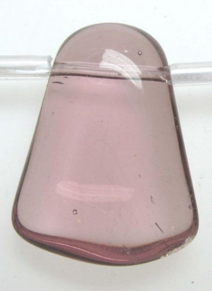 Beads - Glass Beads - 14x18mm 20pcs TOOTH Shape PURPLE - Set of 2 Carousel 1