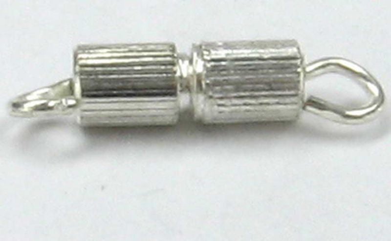 Findings - Connectors &Bails - 8.5x3mm Screw Clasp 50pc Silve - Set of 2 Carousel 1
