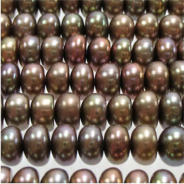 Beads - Pearls - Freshwater 4.4x5.6mm COPER - Set of 3 Carousel 1