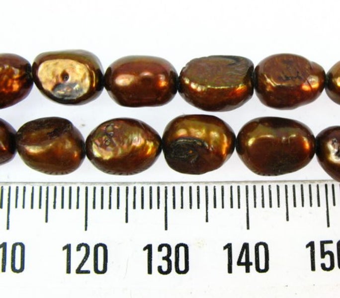 Beads - Pearls (Freshwater) - BRASS - Set of 2 Carousel 1