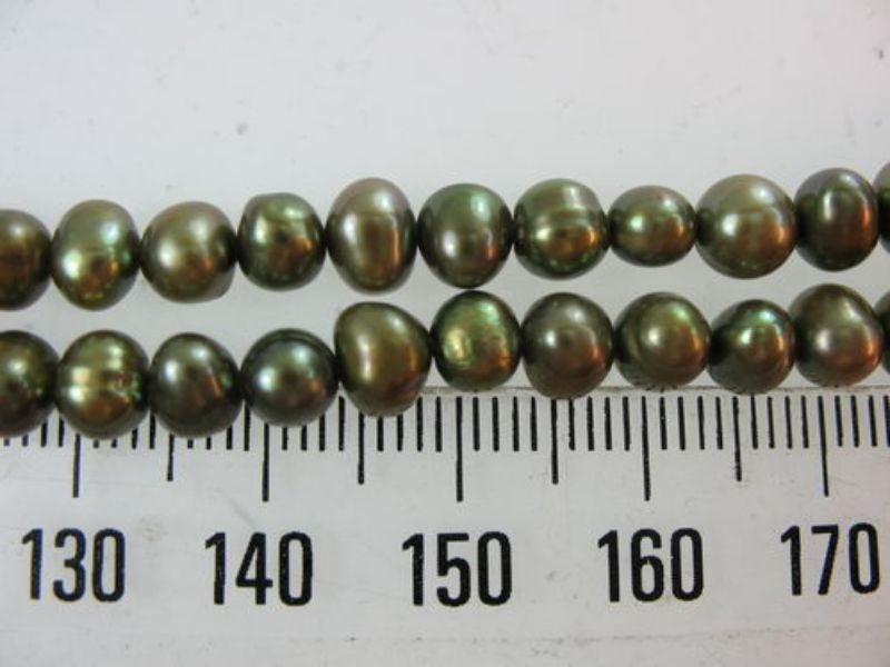 Beads - Pearls (Freshwater) - PERIDOT - Set of 2 Carousel 1
