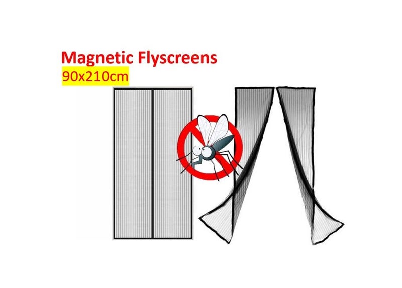 PTN Black 0.9x2.1m Magnetic Screen Curtain Anti mosquito Net Fly Bug Mesh Insec Carousel 1
