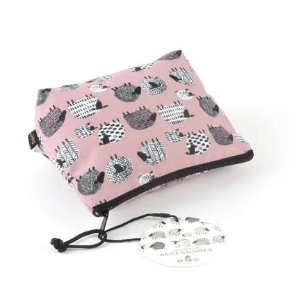 DMC Accessory Bag with Zip - Sheep Pink Carousel 2