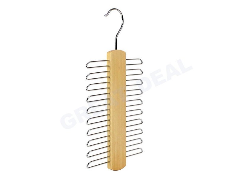 PTN NEW 20 Bar Wooden Tie Hanger -- Sale Sale Carousel 1