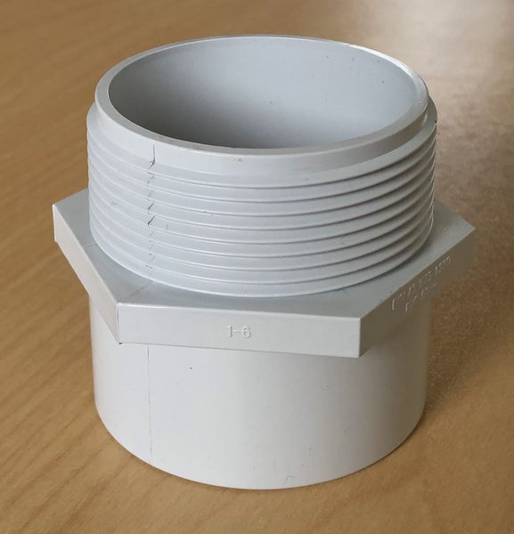 50mm Plain Outside Pipe - 50mm Threaded Male, Male Iron Connector, DWV FITTINGS Carousel 1