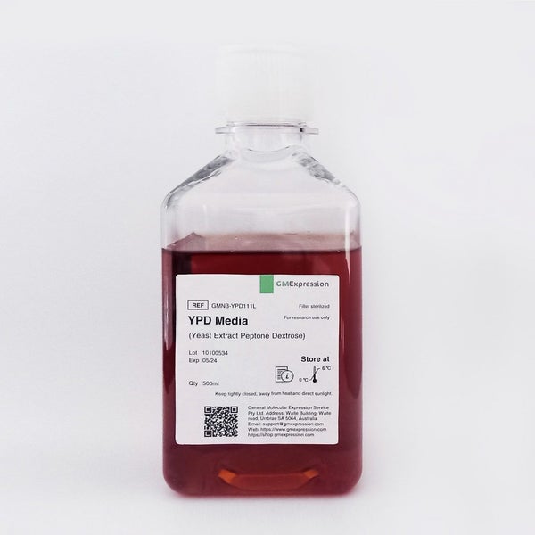 YPD Liquid Media, Yeast Extract Peptone Dextrose, YPD media for yeast culturing Carousel 1