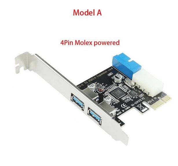 4 Port PCI E To USB 3.0 HUB PCI Express Expansion Card Carousel 1