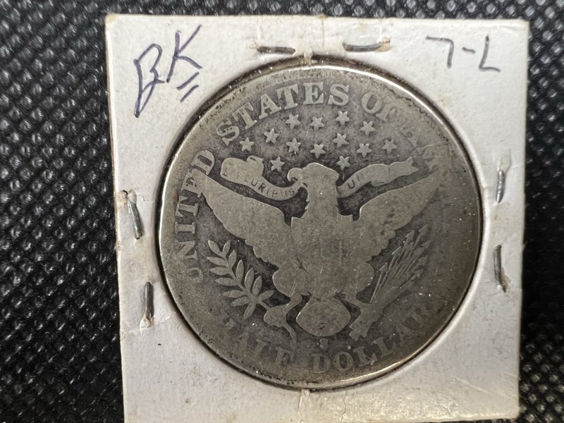 1908-S US Barber Half Dollar Silver Coin - San Francisco Mint - Lot Y297 Carousel 2