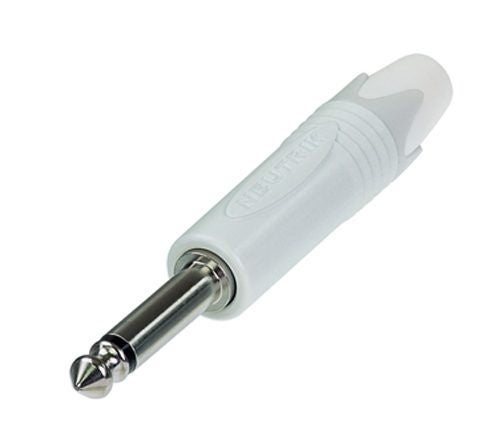 Neutrik NP2X-WT PX Series 2-Pole Mono 1/4 Inch Phone Plug - White/Silver Carousel 1