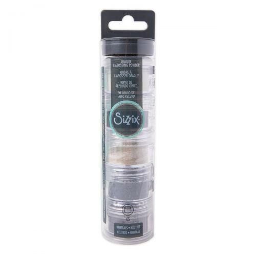 Sizzix Making Essential - Opaque Embossing Powder Neutral 5PK Carousel 1
