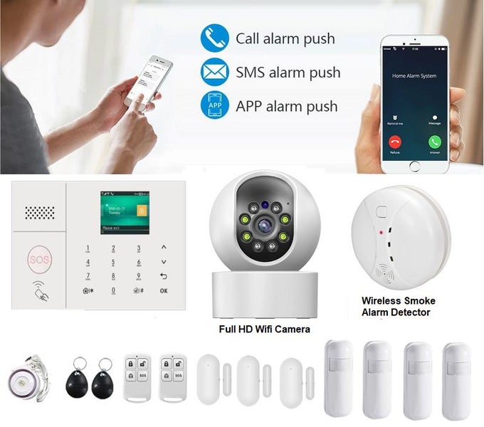 Wireless GSM WIFI FREE APP Alarm System 4G Carousel 1