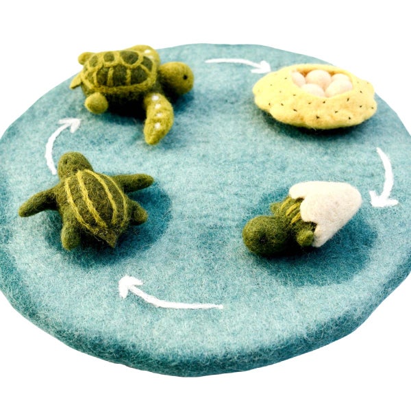 Tara Treasures Felt Water Life Cycle Playmat Carousel 2