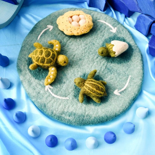 Tara Treasures Felt Water Life Cycle Playmat Carousel 3