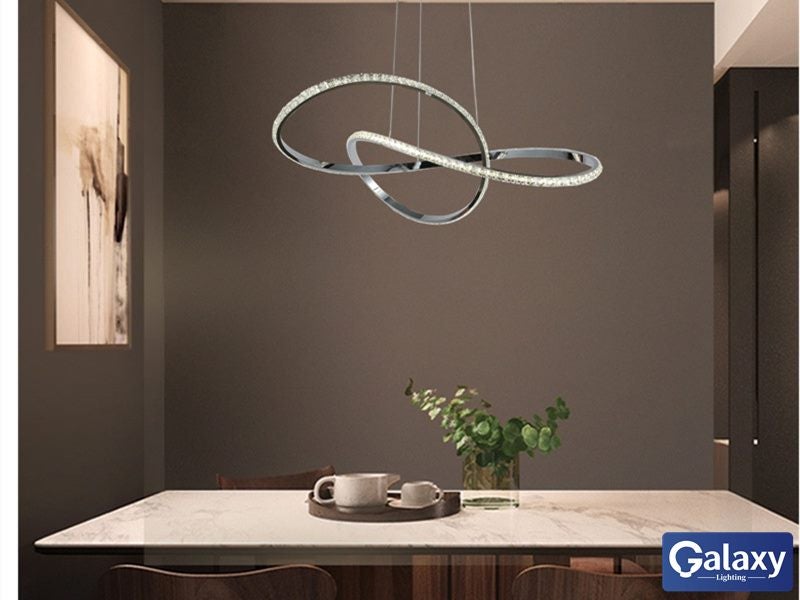 P360-65cm Modern LED Crystal Pendant Light Carousel 2