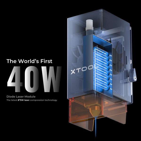 xTool 40W World's First 40W Diode Laser Module Carousel 8