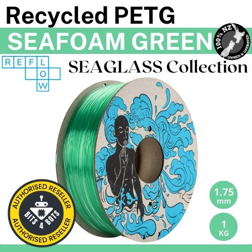 Reflow Recycled PETG - Seaglass Collection - Seafoam Green - 1.75mm - 1kg Carousel 1