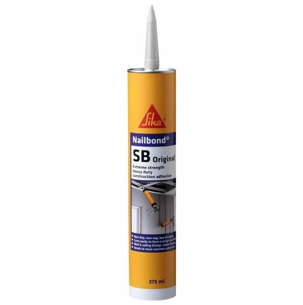 Sika Nailbond SB Original 375 mL Beige. 494580. Extreme Strength. Adhesive. Carousel 1