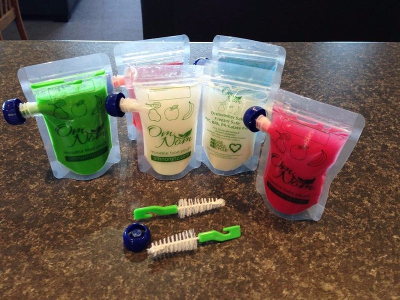 20 OmNom reusable food pouches FREE shipping Carousel 1