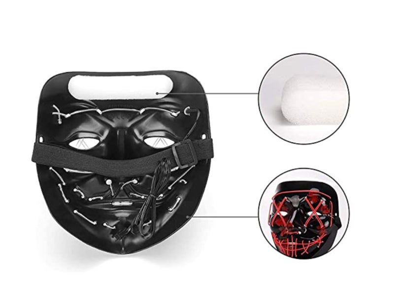LED Light UP Mask, Mask for Cosplay Halloween Costume Masquerade Parties62934714632962114